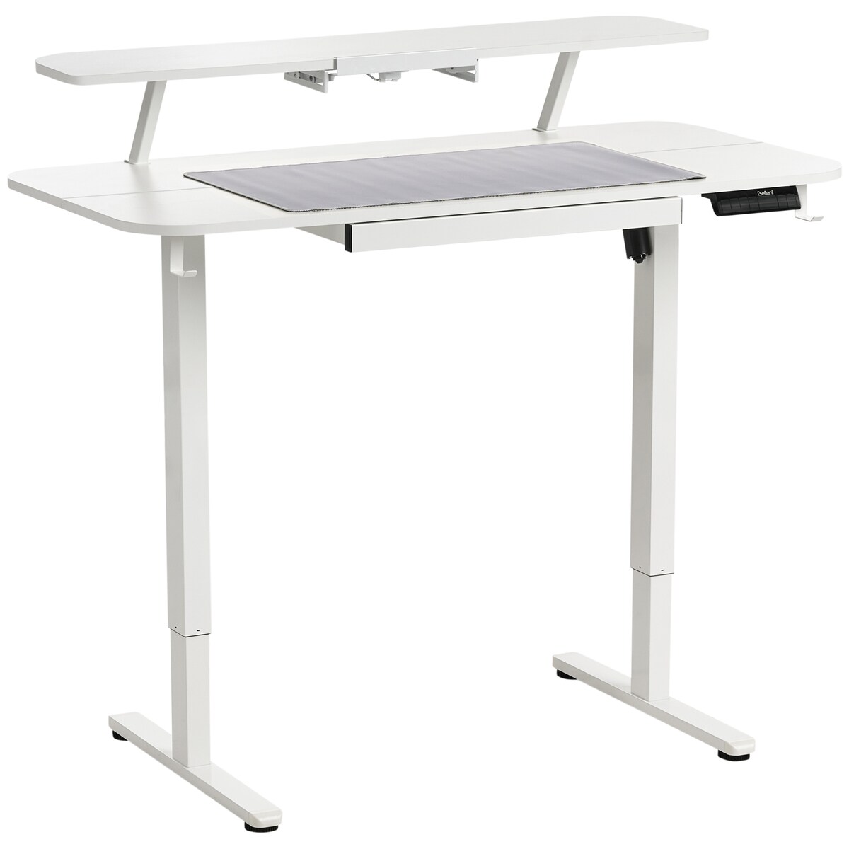 Biurko regulowane elektrycznie WILBANKS Biały 120 cm 60 cm Z portem USB