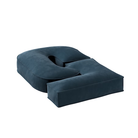 Poduszka Cyferka 5, pruski błękit, 25 x 40 cm, Posh Velvet