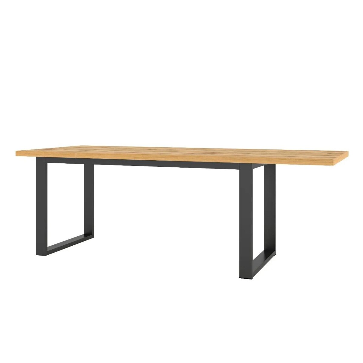 Stół rozkładany HALLE 170(220)x90 dąb wotan/czarny