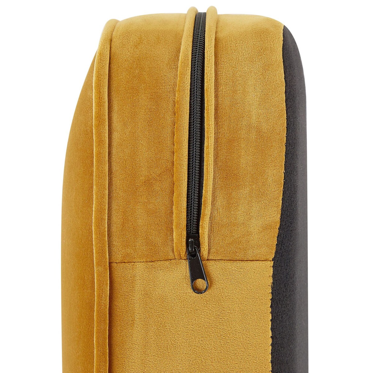 Fotel welurowy żółty CHESTERFIELD