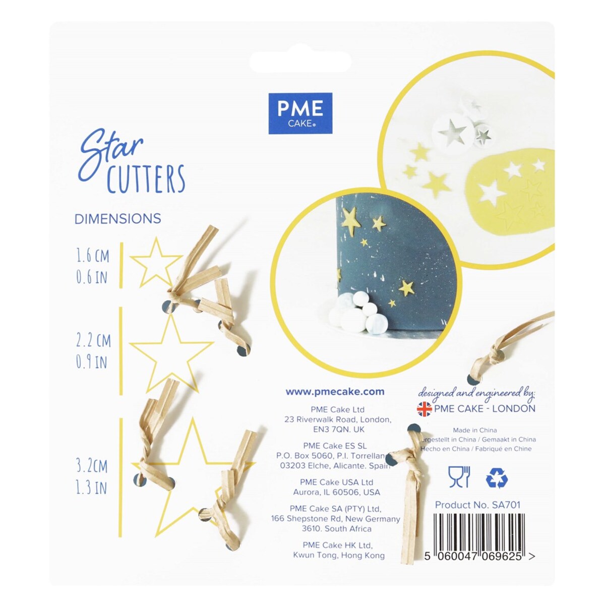 PME Zestaw wycinarek gwiazdki (3 sztuki)