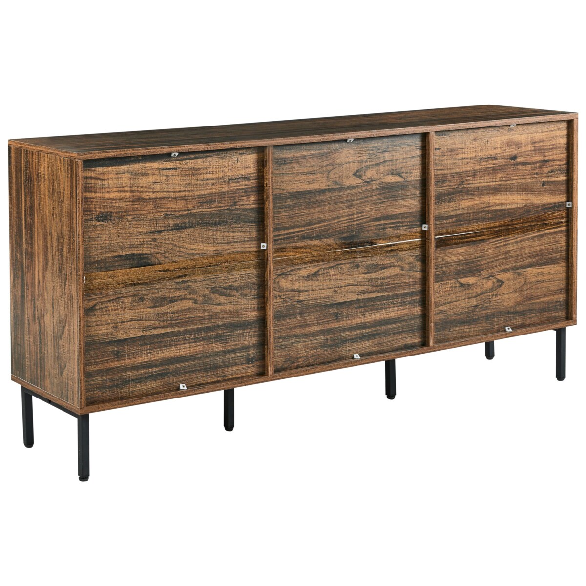 Komoda 9 szuflad ORBOST Ciemnobrązowy