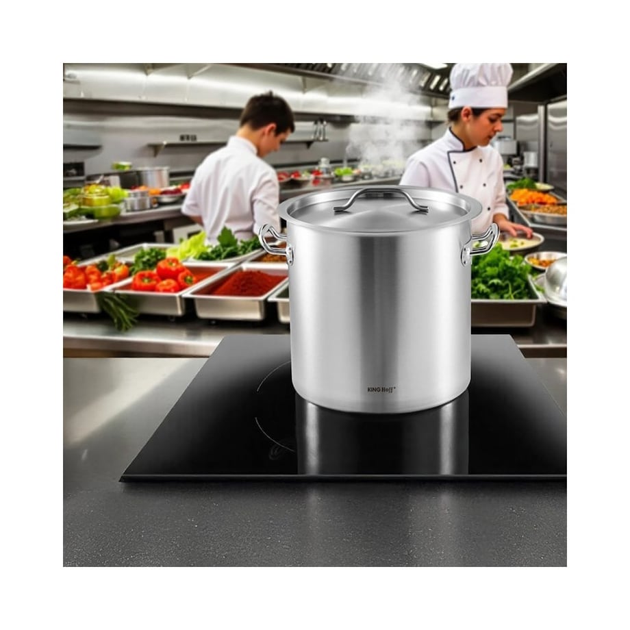 Kinghoff garnek gastronomiczny z pokrywą 33l KH1964