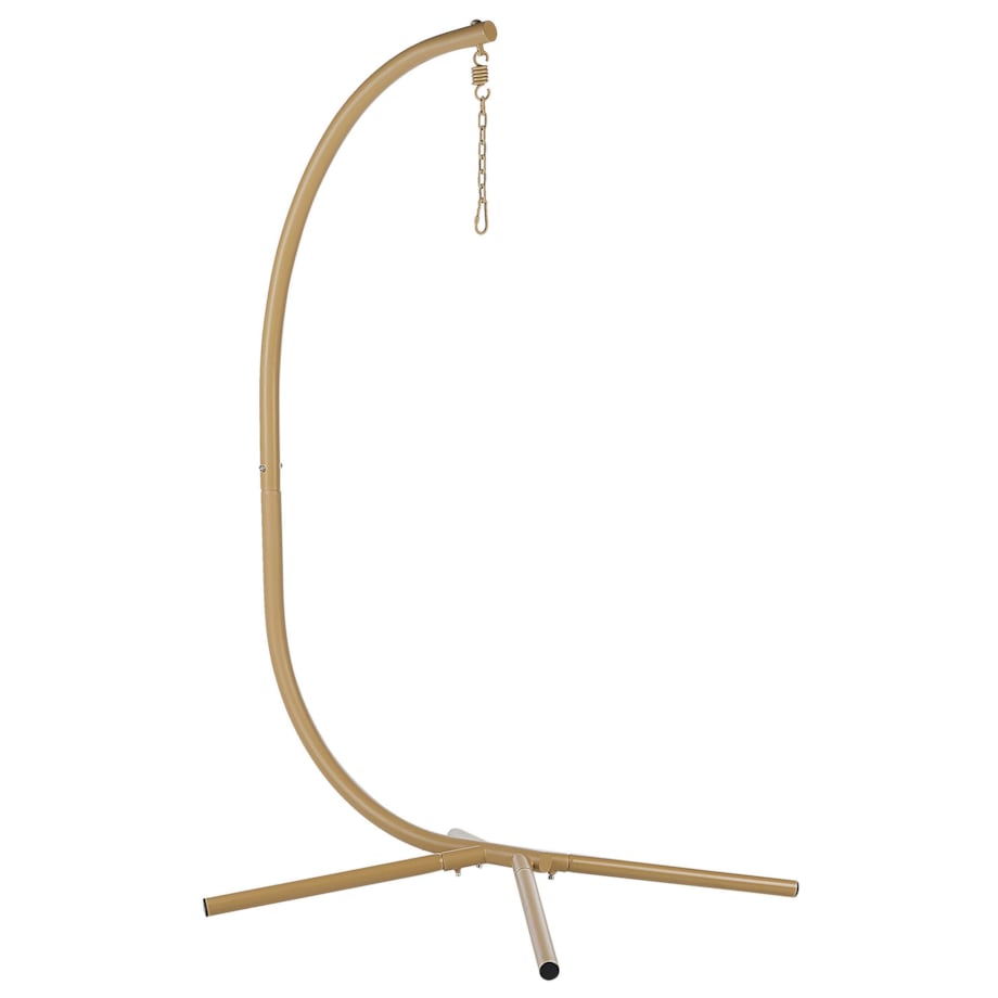 Fotel wiszący ze stojakiem ARCO Metal Beżowy