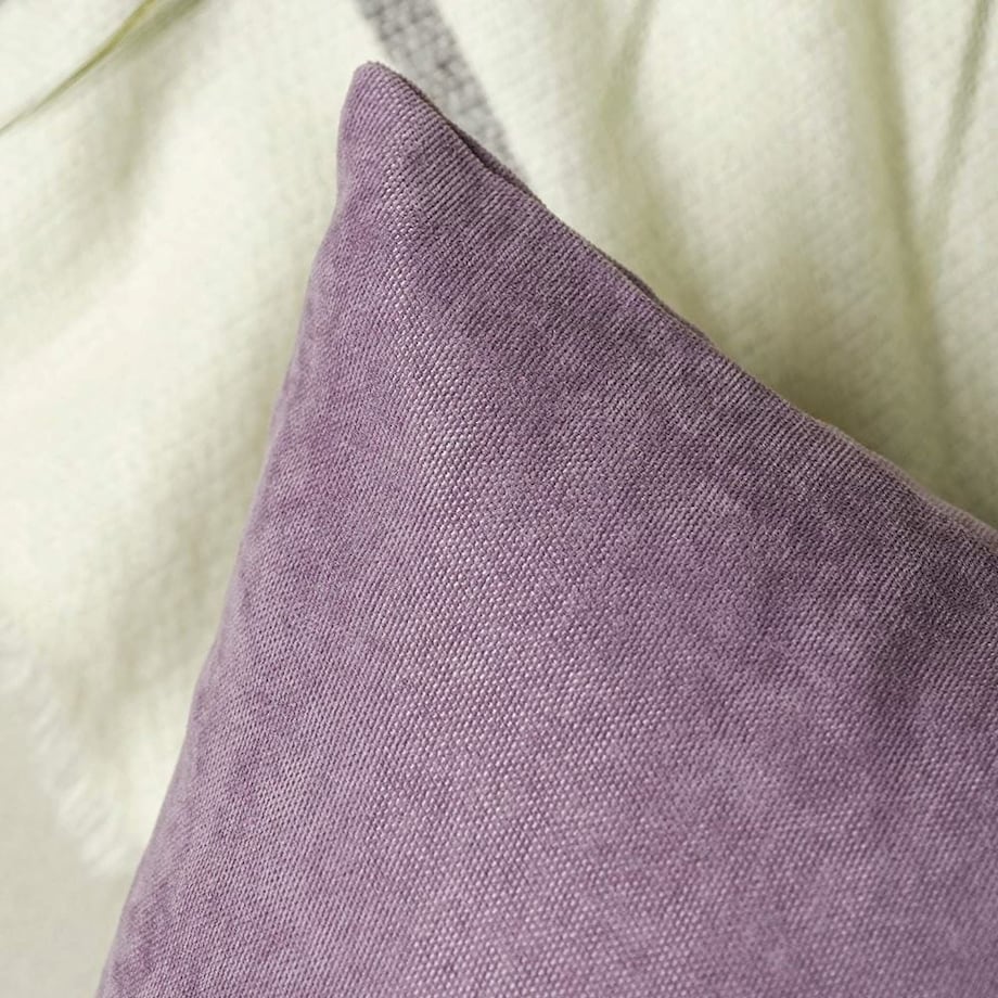 Poszewka dekoracyjna 45x45 wrzosowa, gładka