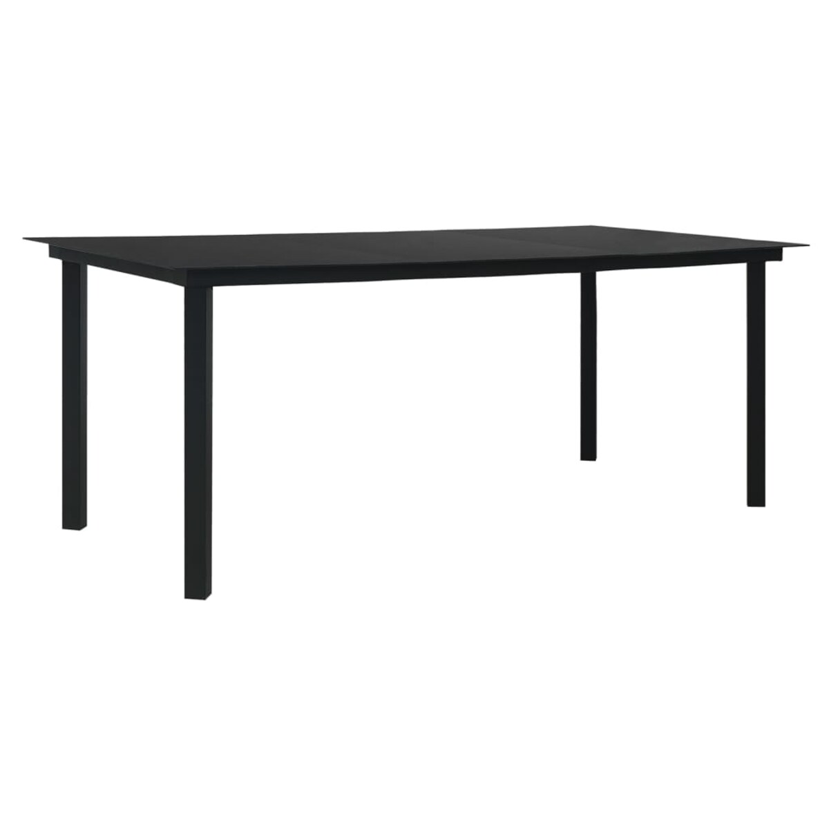 vidaXL 9-częściowy zestaw mebli ogrodowych, czarny, rattan PVC