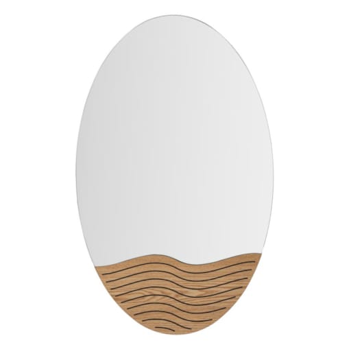 Lustro ścienne Lines, kolor wielokolorowy, płyta MDF, 50 x 1,5 x 80 cm, do salonu i przedpokoju, Mauro Ferretti