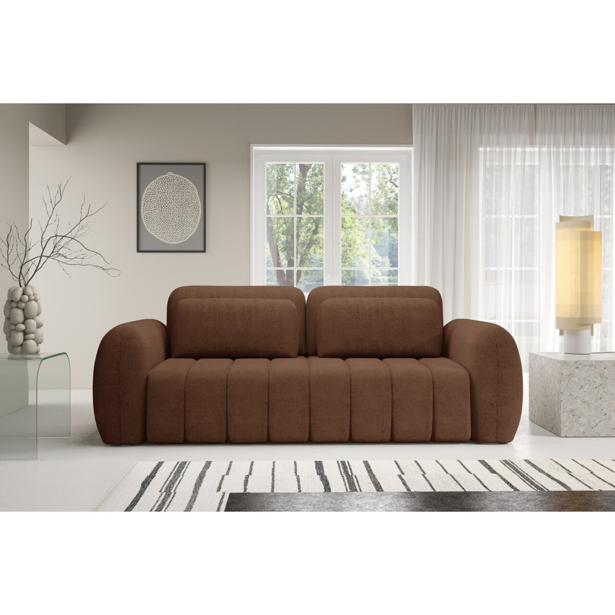 Sofa CONTII premium z funkcją spania Kolor: Quelle 54