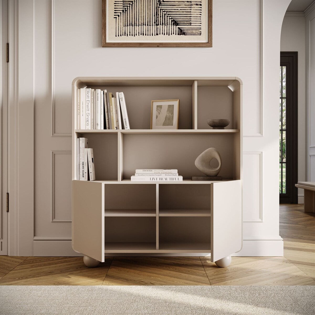 Dwudrzwiowy regał OLIVIO RG108 kaszmir