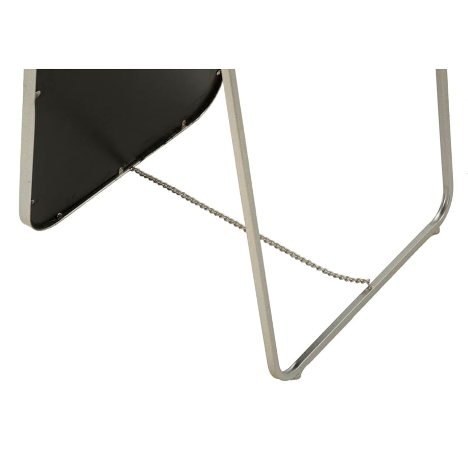 Lustro podłogowe, kolor szary, żelazo i płyta MDF, 46 x 2 x 153 cm, do sypialni i garderoby, Mauro Ferretti