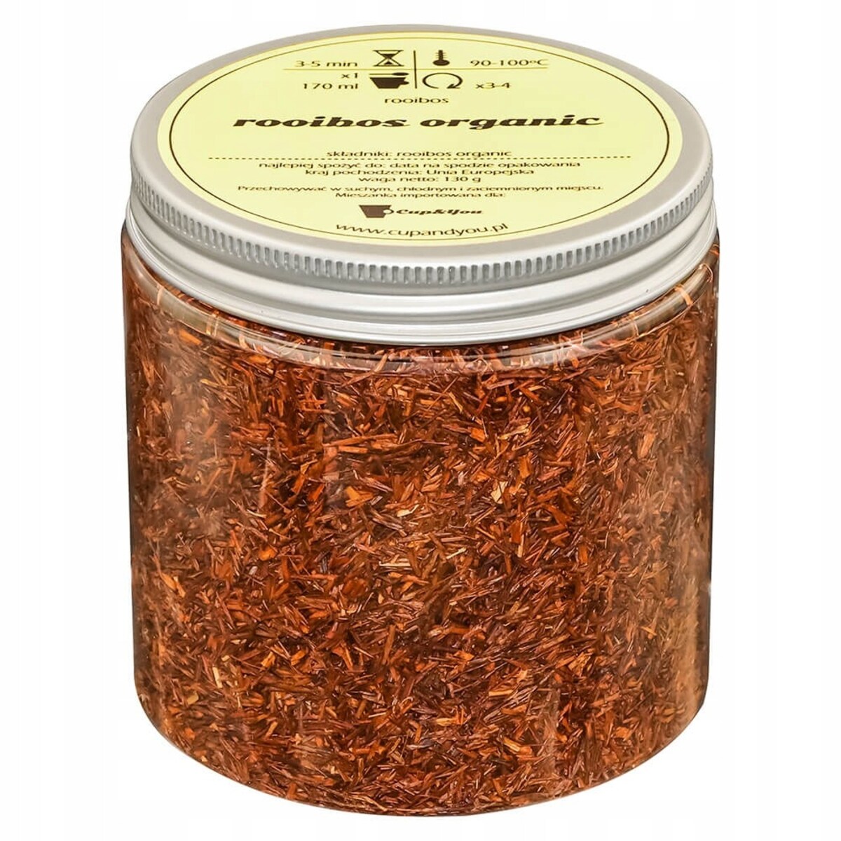 Herbata rooibos z czerwonokrzewu ORGANIC o pełnym silnym smaku rooibosa - herbata liściasta sypana mieszanka napar susz - gotowa na prezent upominek