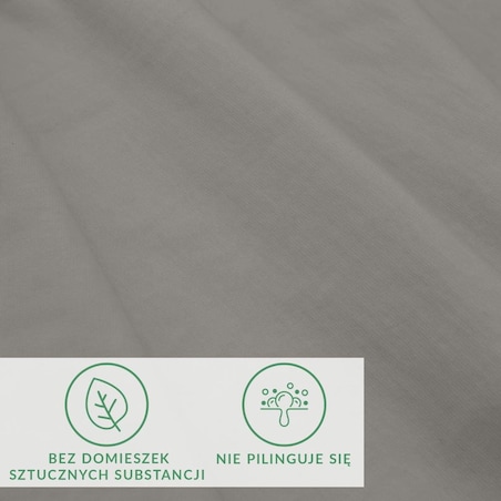Prześcieradło z bawełny jersey z elastanem z gumką 200x220 kolor popiel