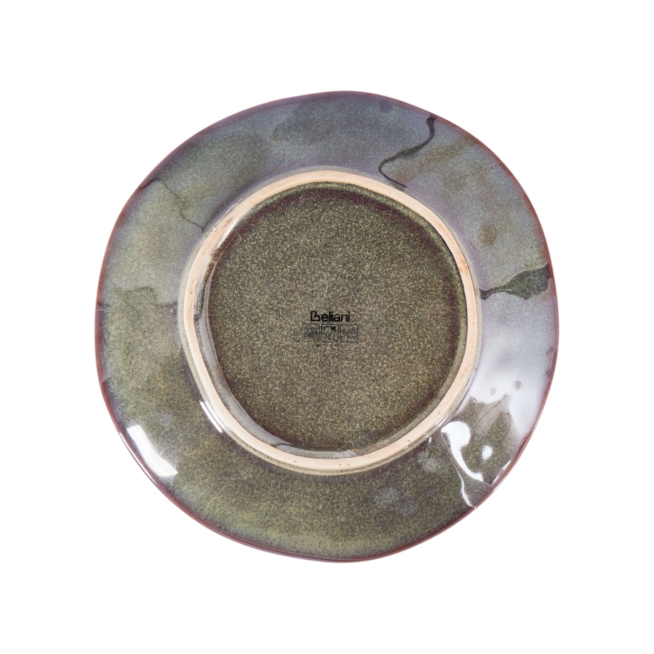 Zestaw 8 małych talerzy THYME Kamionka Ciemnozielony