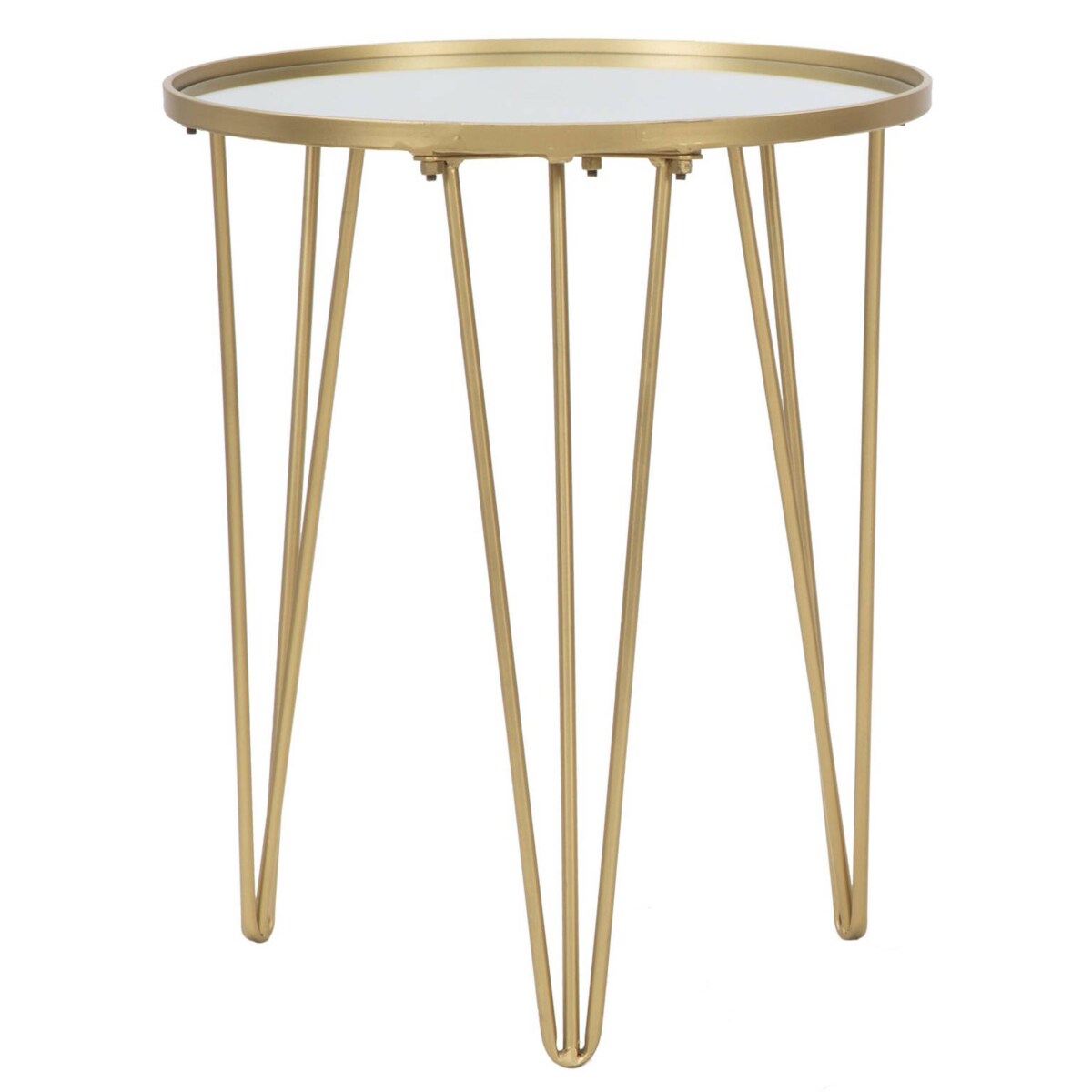 Stolik kawowy z lustrzanym blatem, Ø 40 x 49 cm