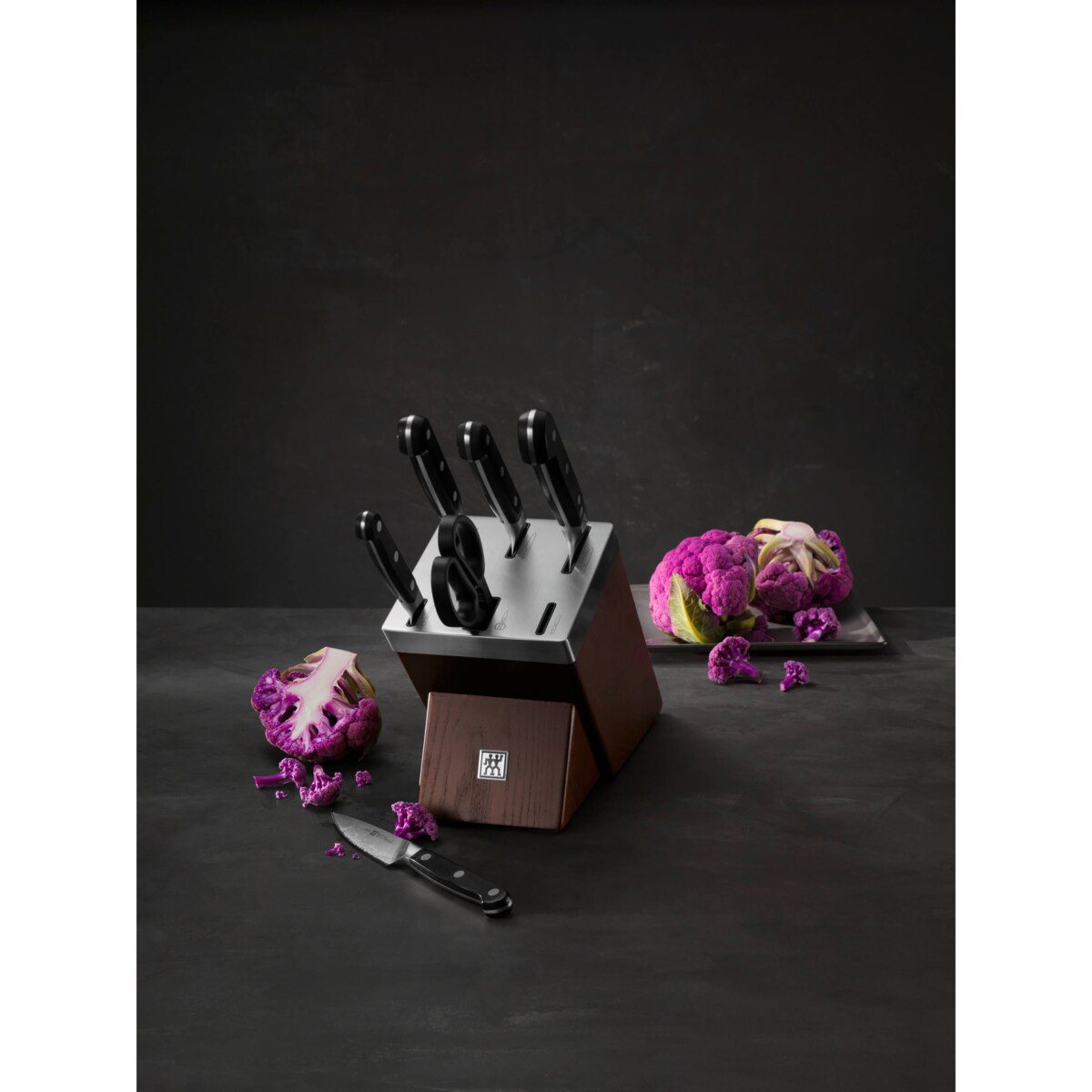 Zestaw 5 noży w bloku samoostrzącym Zwilling Pro