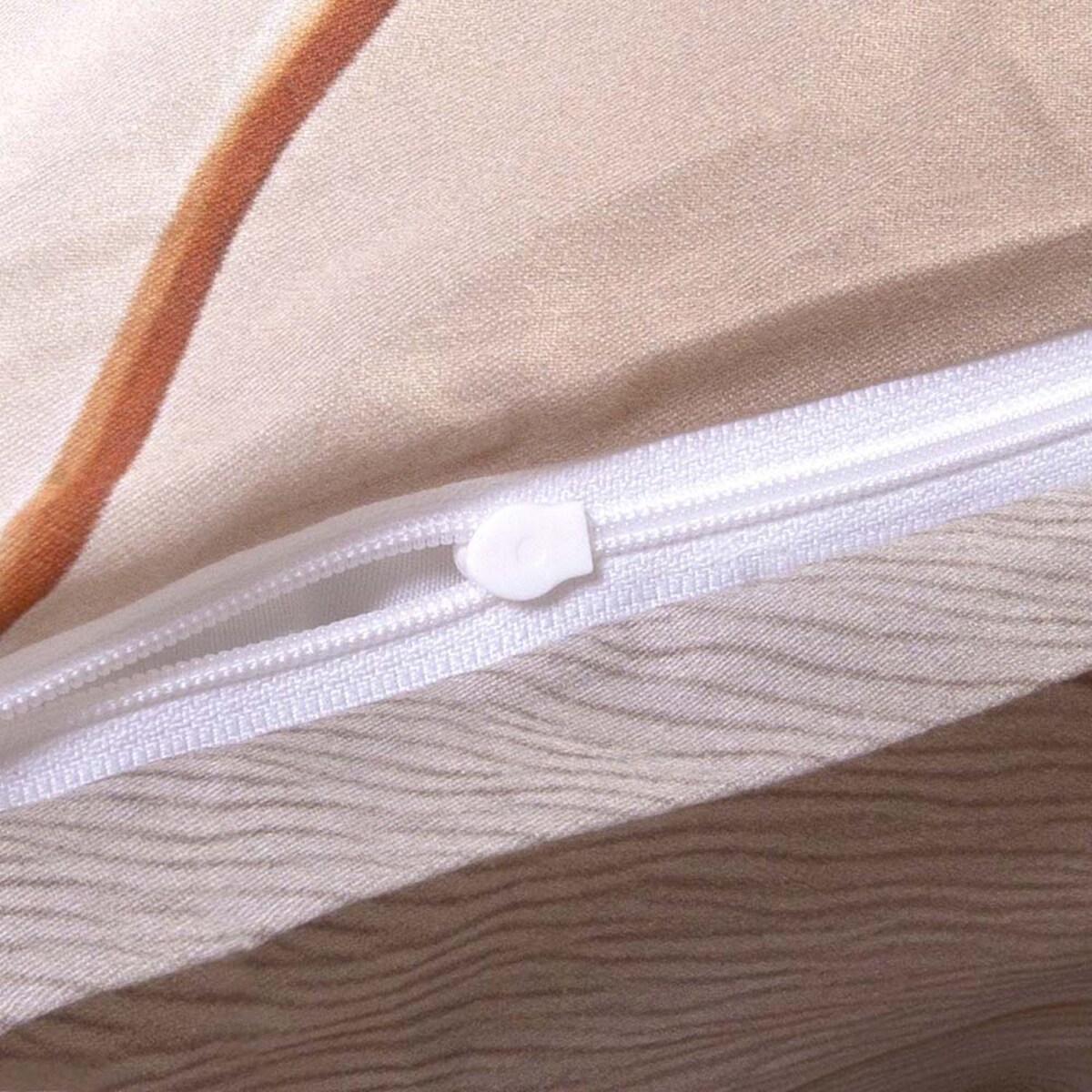 Pościel satyna bawełniana 180x200 Elize jasne beżowe kwiaty na kremowym tle, Satynlove Premium