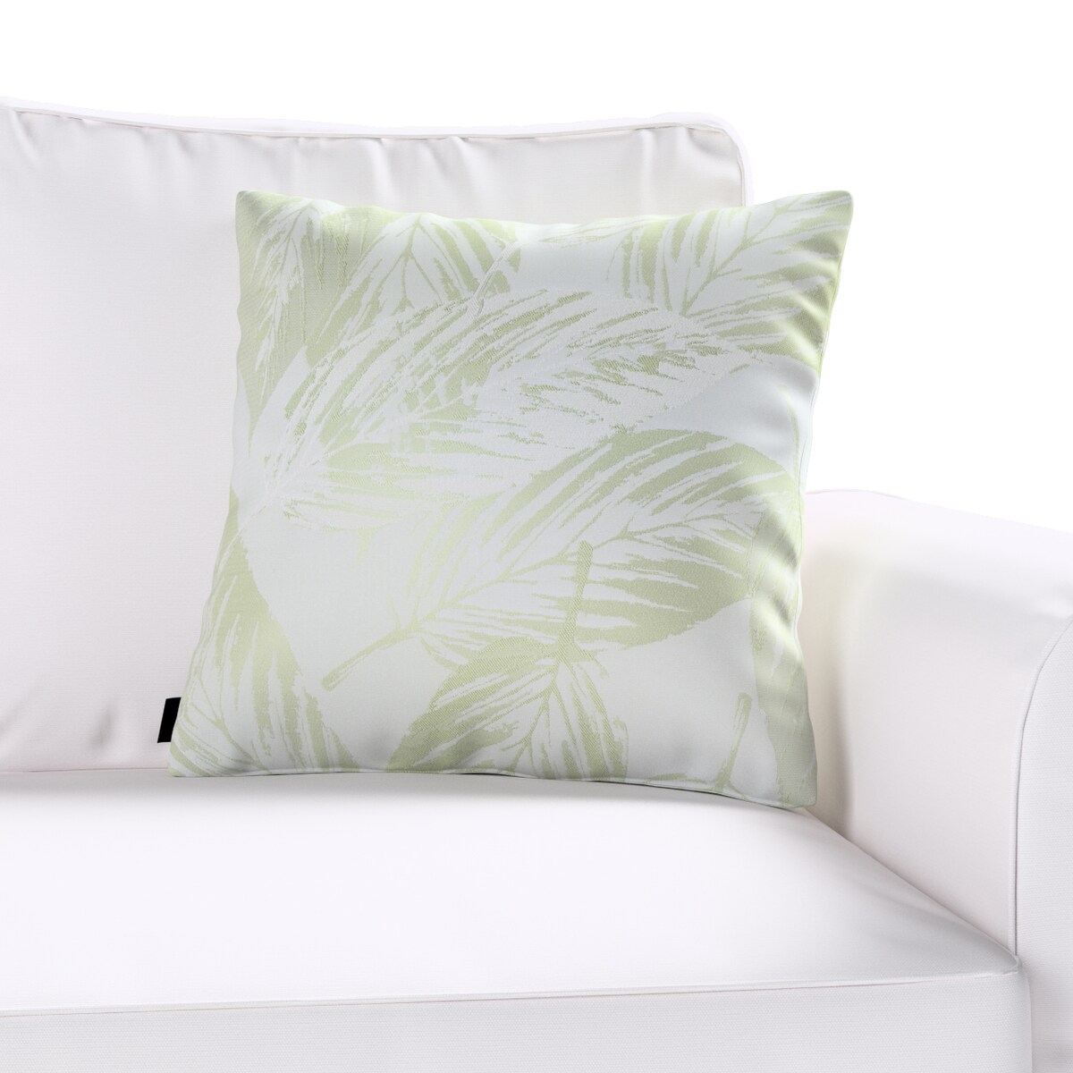 Poszewka Kinga na poduszkę 50x50 zielone liście