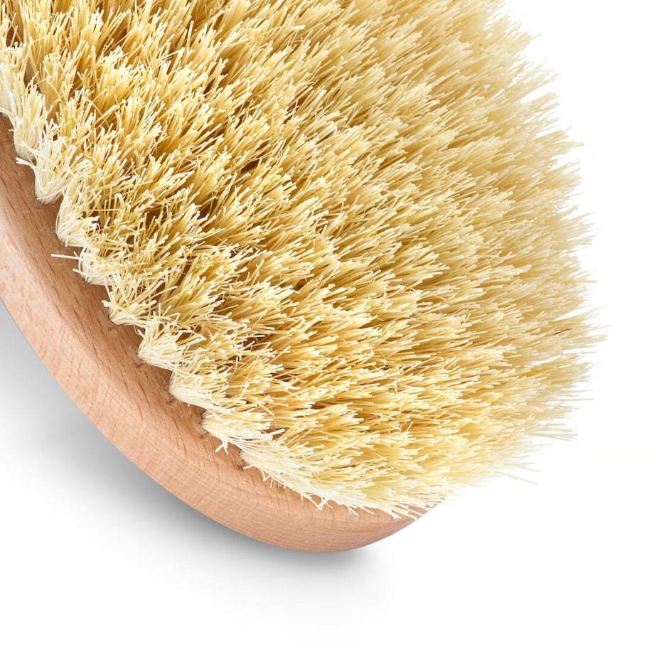 Szczotka do masażu ciała na sucho – włókno tampico, bez paska, No.7P