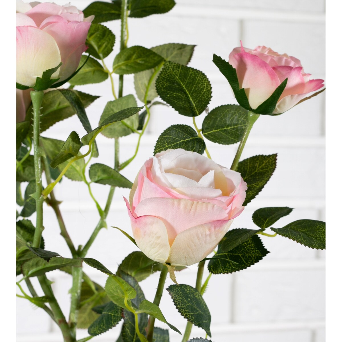 SZTUCZNE DZIKIE RÓŻE w doniczce różowe