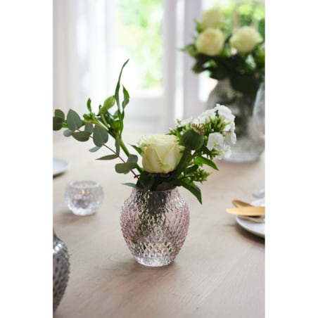 Wazon szklany h 11cm fiolet POESIA - Leonardo