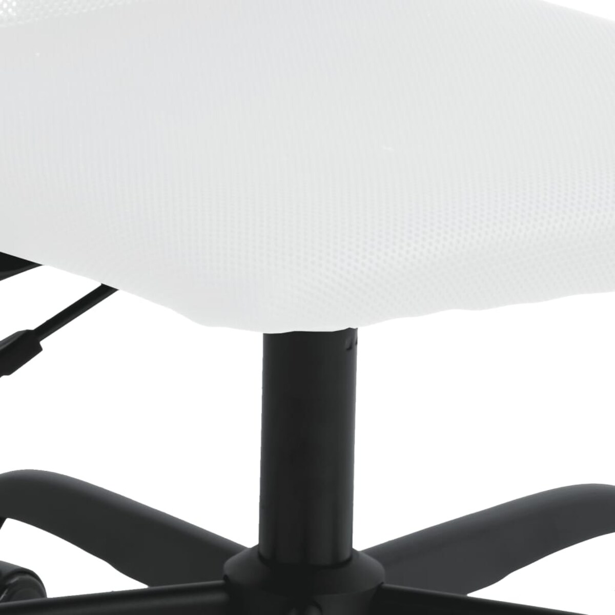 vidaXL Krzesło biurowe, regulowane, białe, siatka i sztuczna skóra