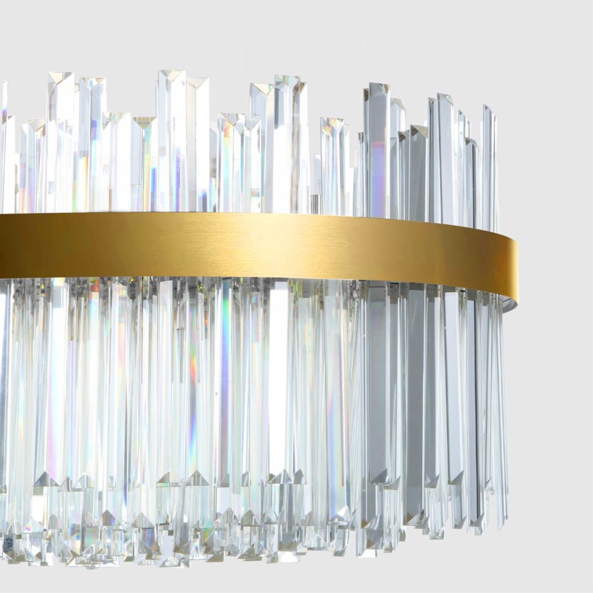 Lampa sufitowa wisząca kryształowa LED APP1513-CP80 Złota