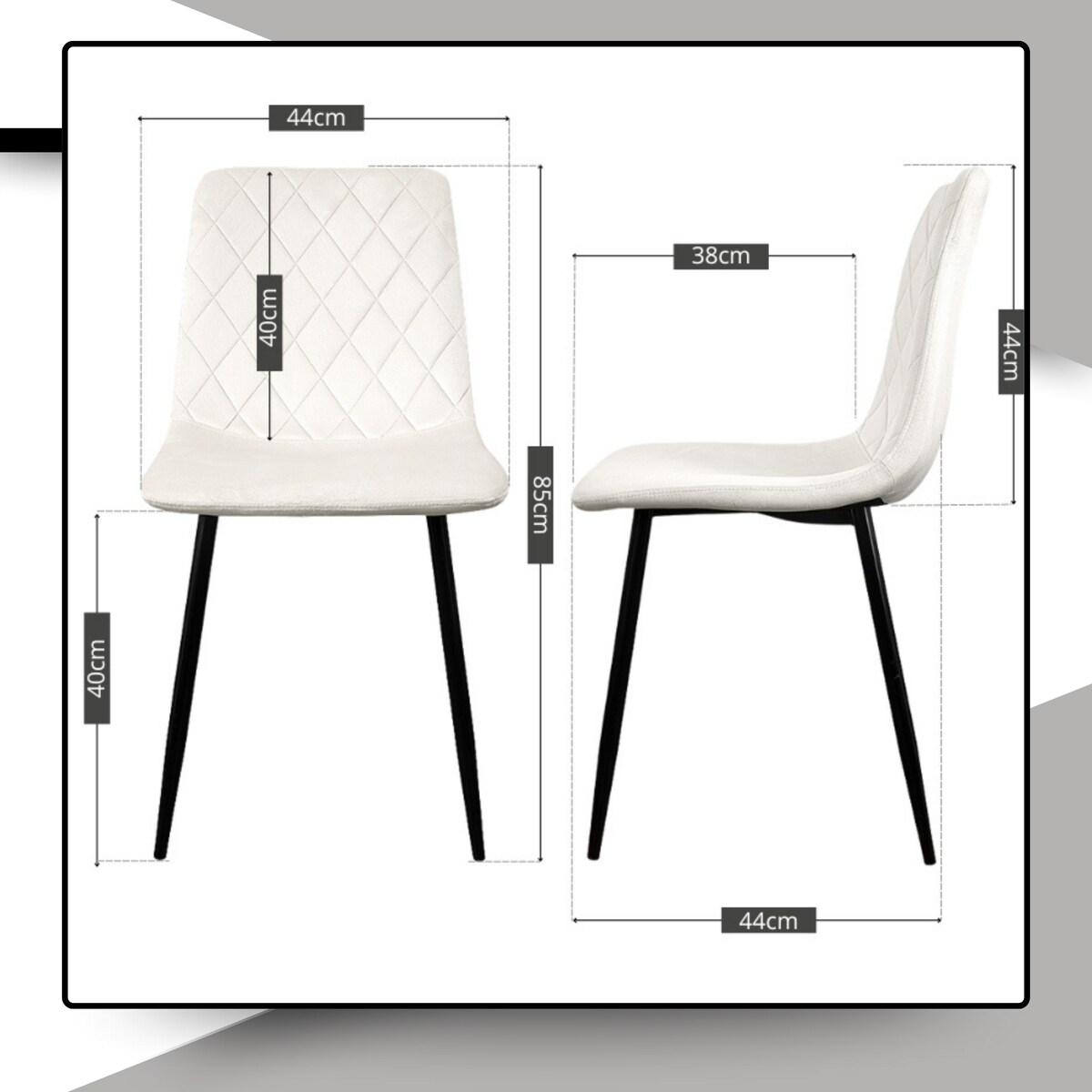 Krzesło beżowe tapicerowane pikowane welurowe nowoczesne wygodne velvet