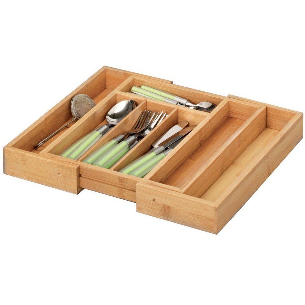Rozsuwany pojemnik na sztućce, wkład do szuflady, 29 - 40 x 33 x 5 cm, ZELLER
