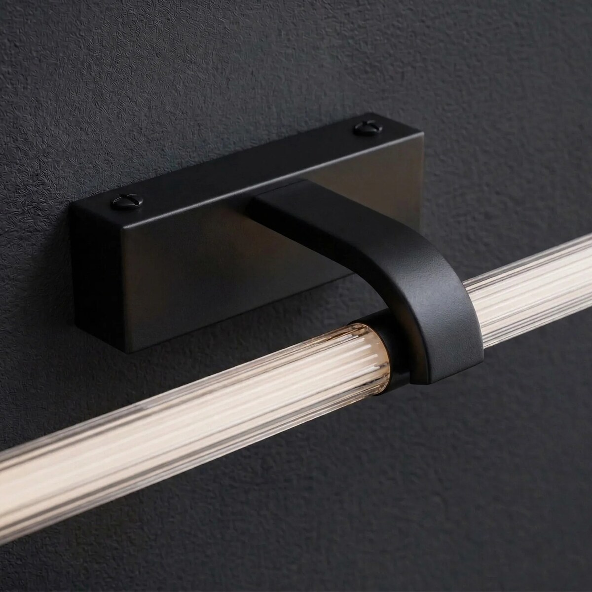 Kinkiet App1887-1W 40Cm Led Czarny, Aluminium, Tworzywo Sztuczne