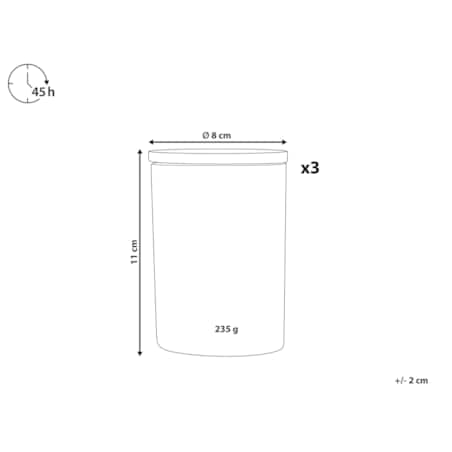 3 świece zapachowe sojowe biały bursztyn/ biała herbata/ biały jaśmin SIMPLICITY