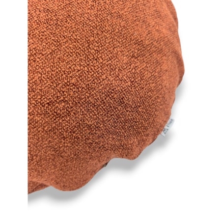 Okrągła ruda poduszka dekoracyjna 45 cm Ronda