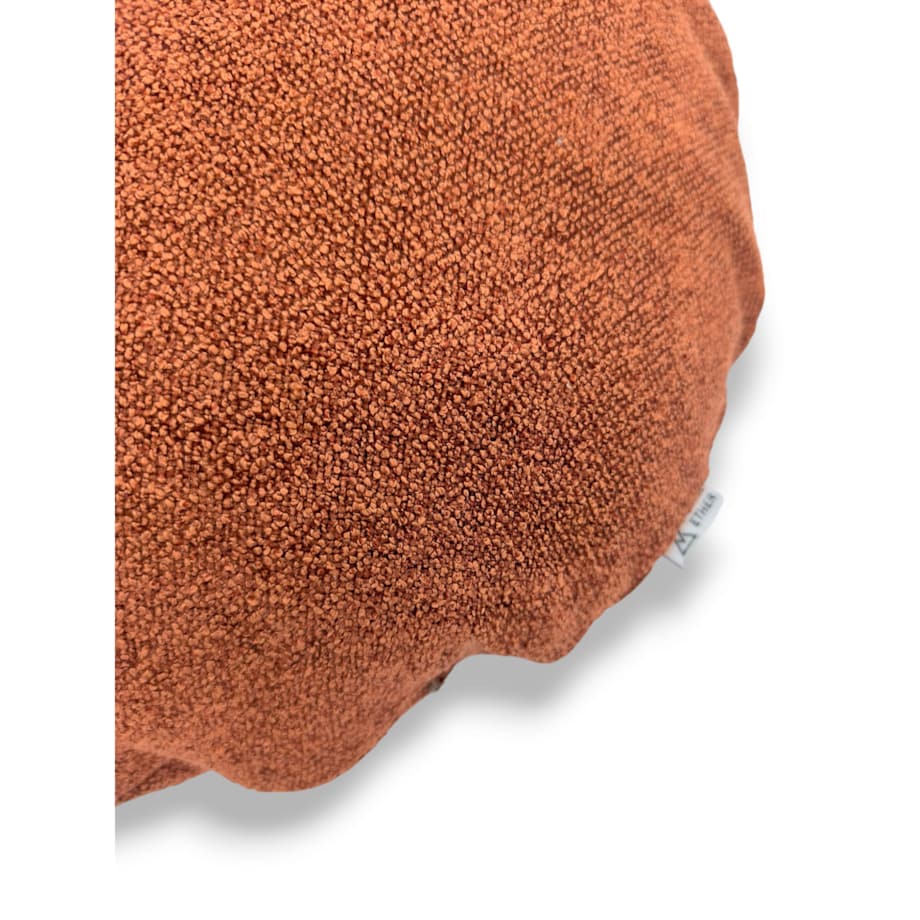 Okrągła ruda poduszka dekoracyjna 45 cm Ronda