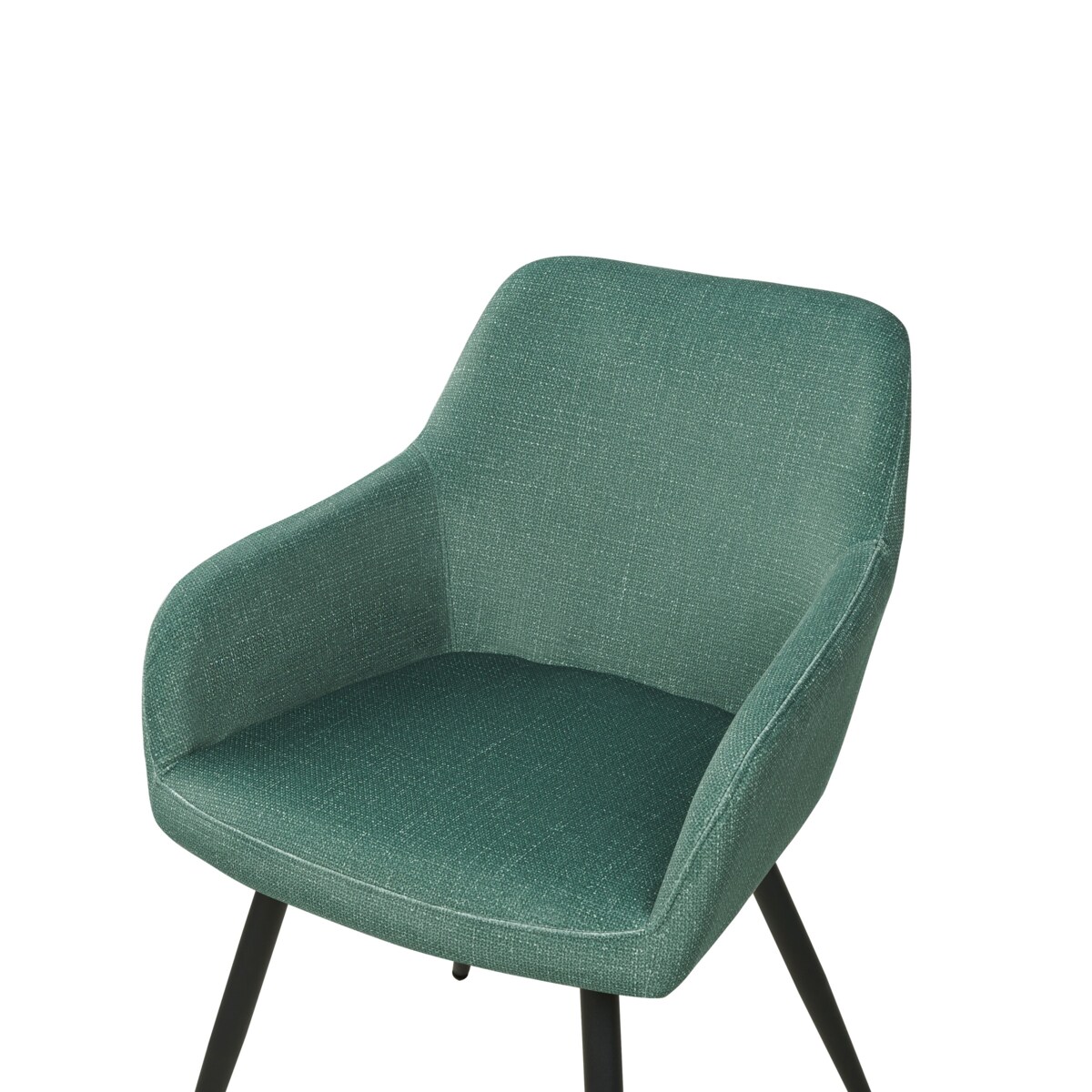 Zestaw 2 krzeseł do jadalni zielony CASMALIA