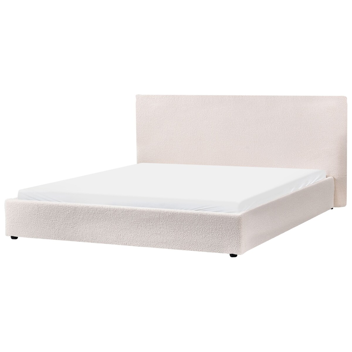 Łóżko wodne Boucle LAVAUR 180 x 200 cm Złamana biel