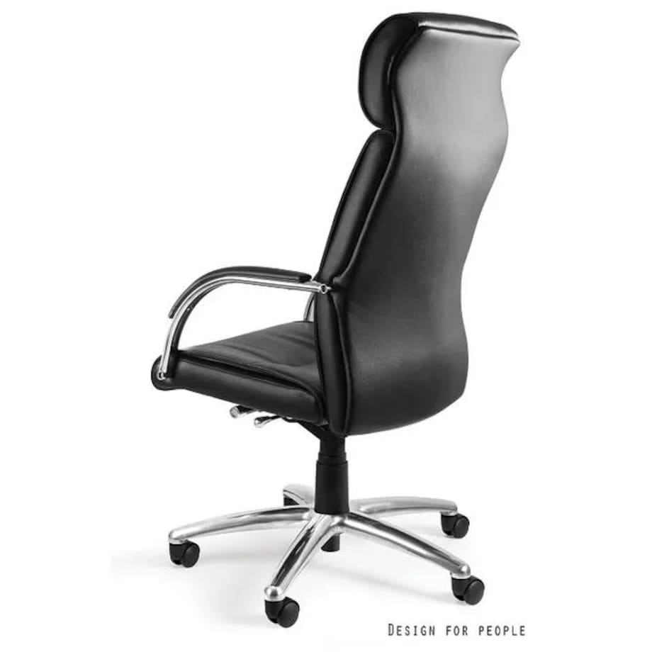 Fotel biurowy BRANDO czarny/ekoskóra