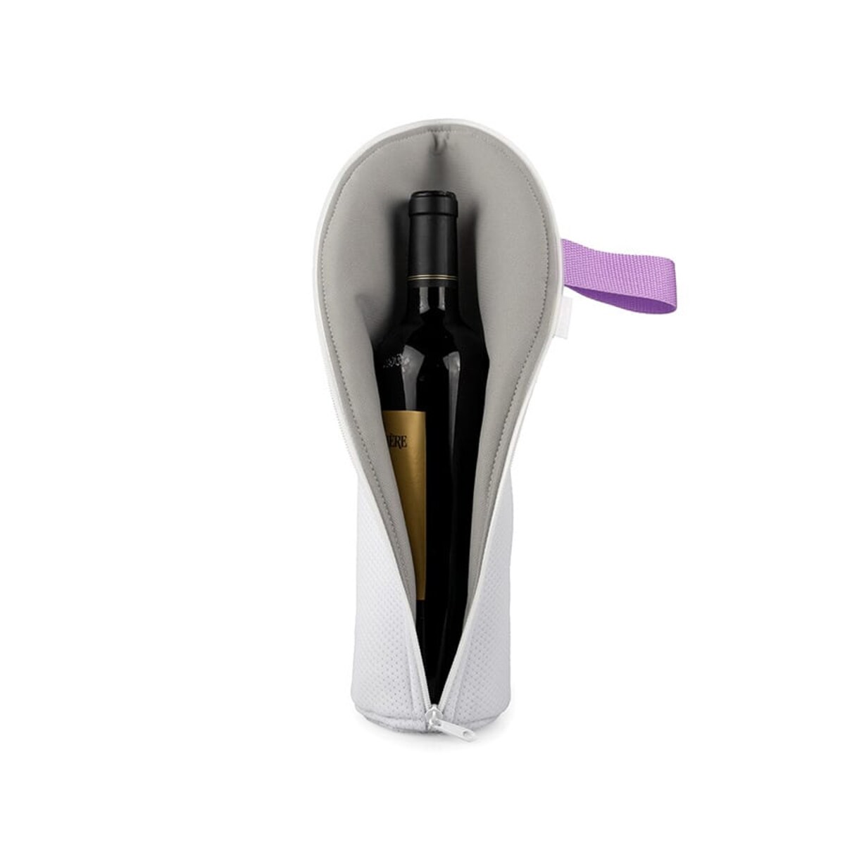 Etui podróżne, opakowanie na butelki z zamkiem, lilaróż