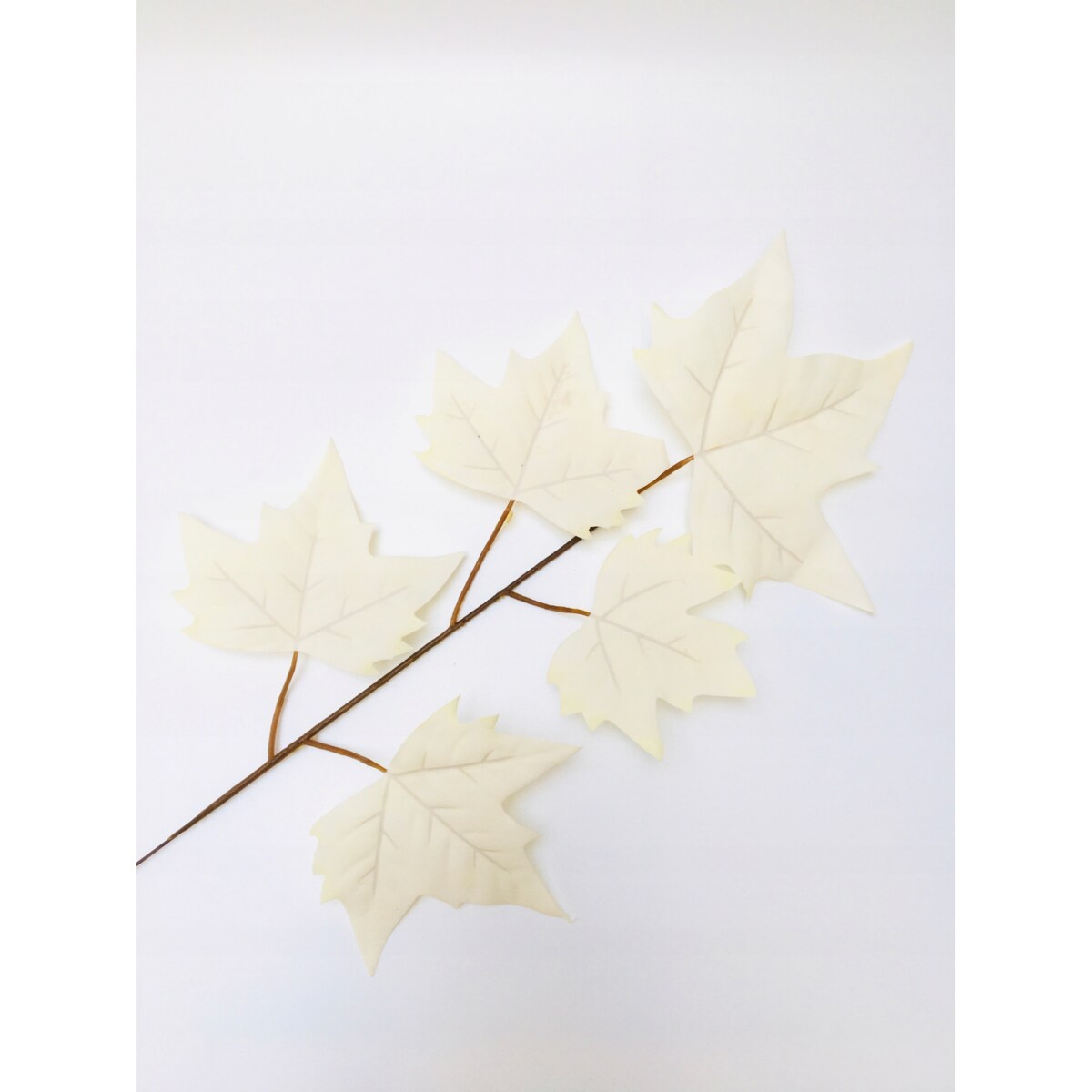 LIŚĆ PIK dodatek do bukietu stroika sztuczna KREMOWY kompozycja gałązka