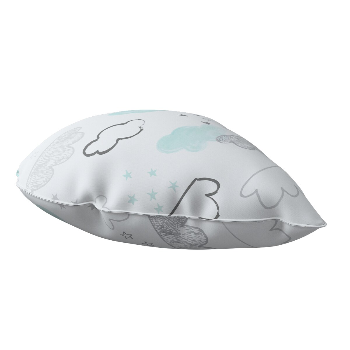 Poduszka Sweet Drop, ecru-niebieski, 55x15x35cm, Magic Collection