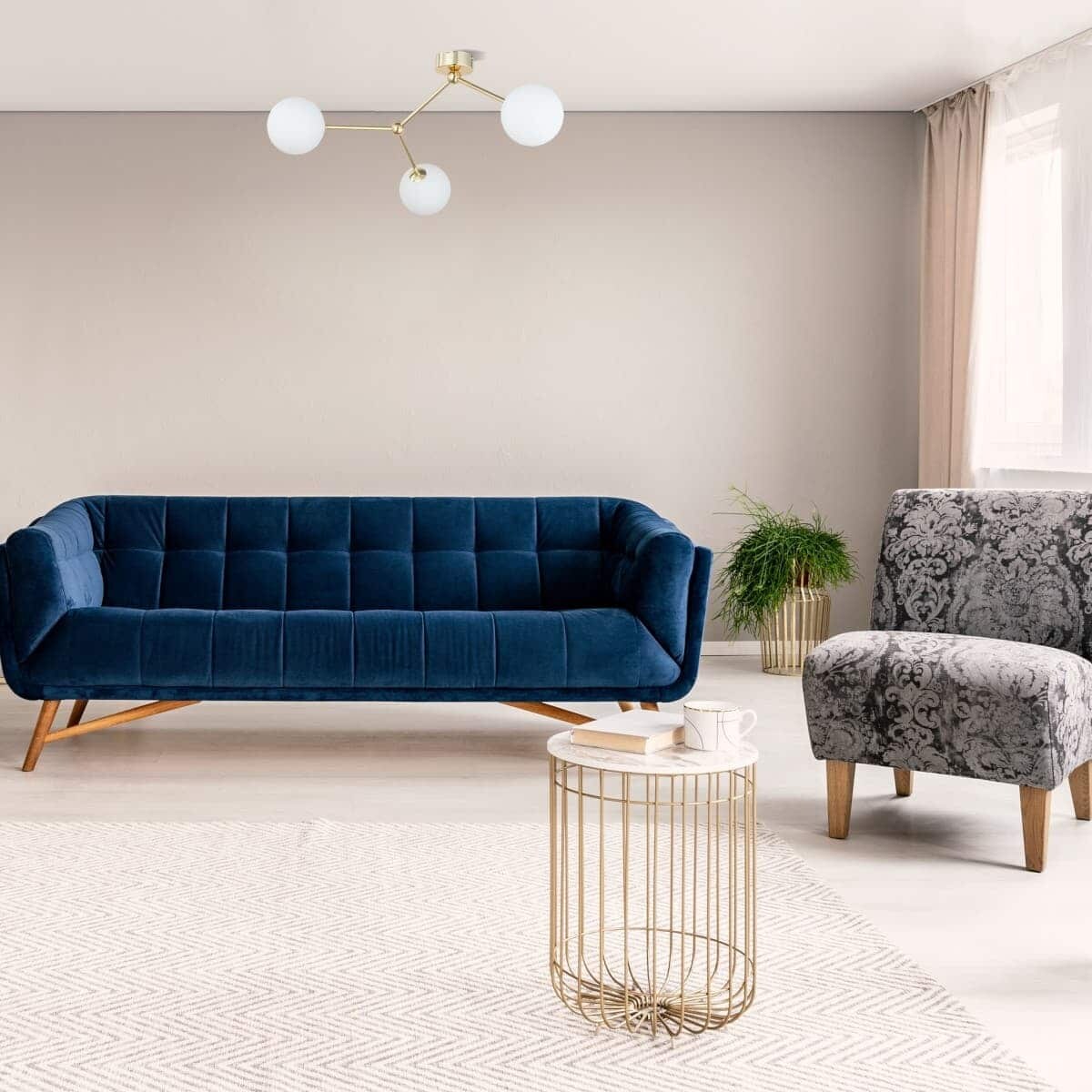 Potrójna molekułowa lampa sufitowa Fairy 6471 TK Lighting kule złota