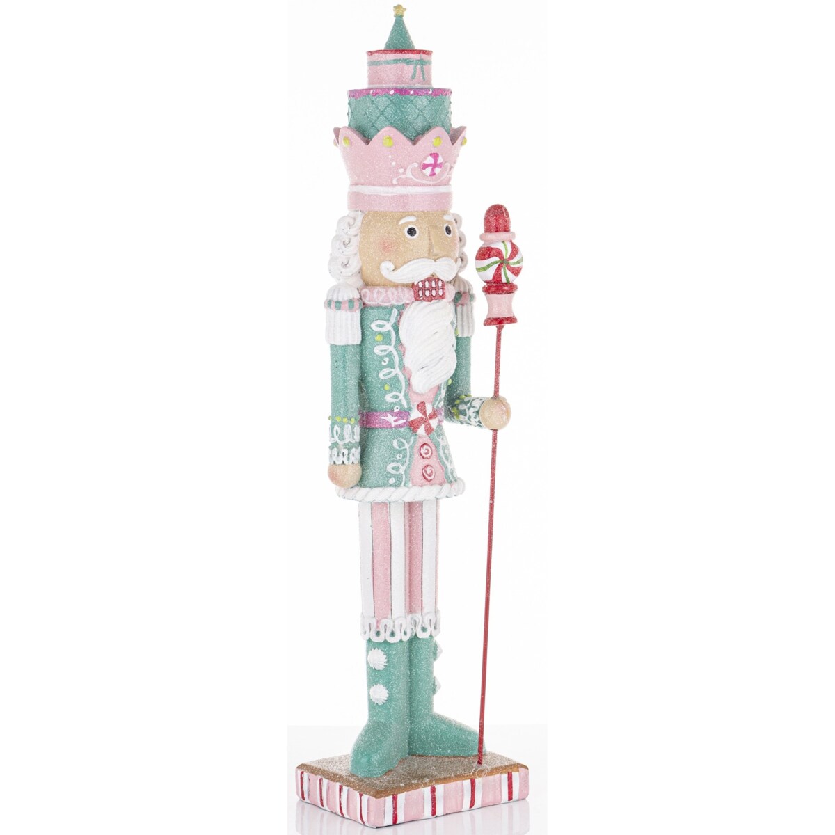 Figurka - Dziadek do orzechów 50x12,5x9 cm mufinkowy z pudełkami