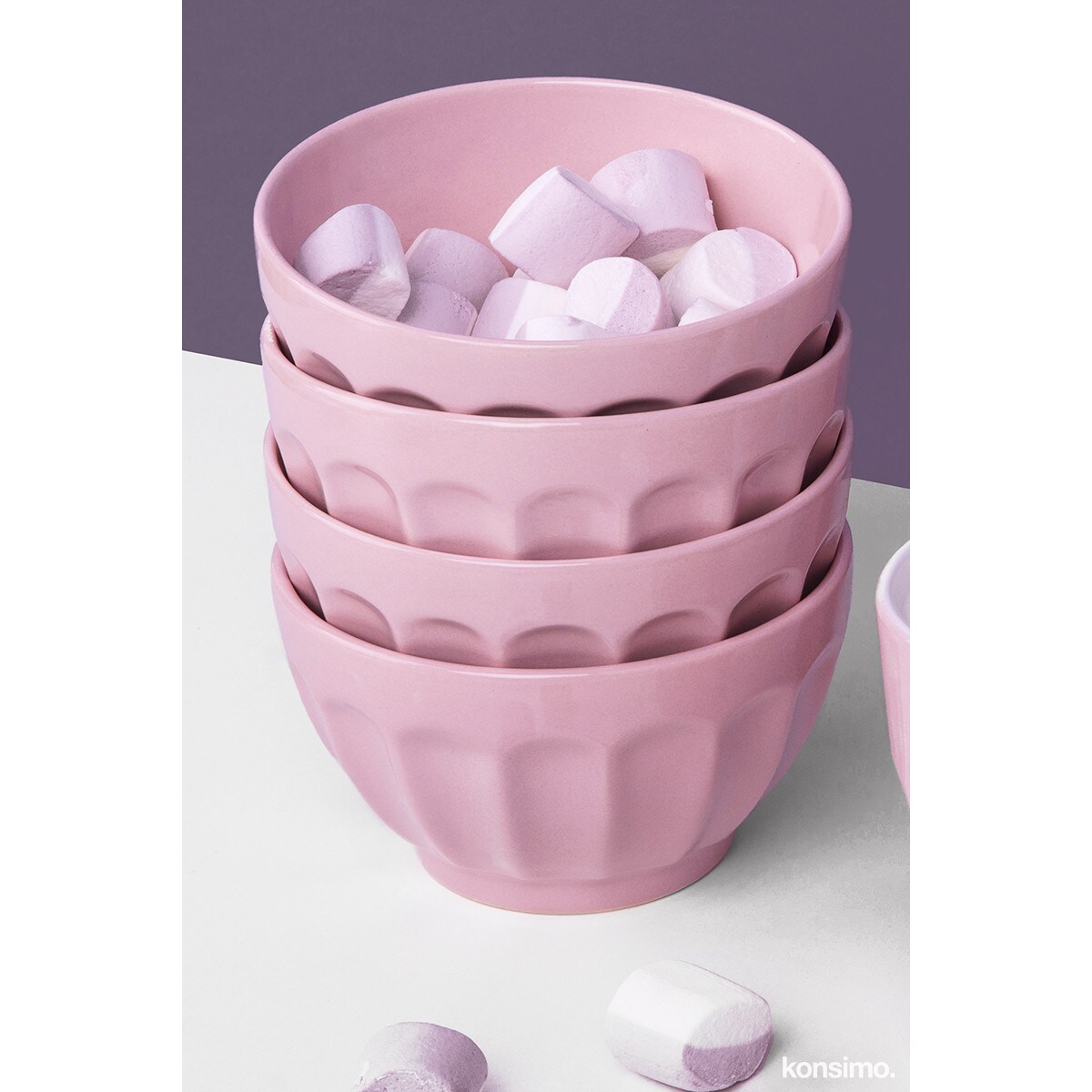 Konsimo ARALES Miska, różowy