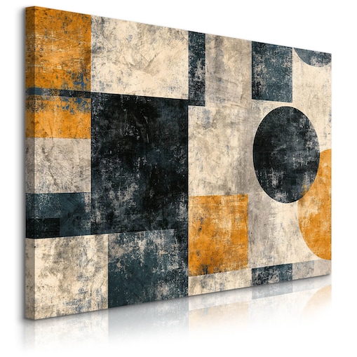 Obraz Na Płótnie Do Salonu Wzory Geometryczne Abstrakcja Mural 120x80cm