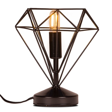 KONSIMO ACOS Lampy do sypialni Loft, czarne, 2 szt.