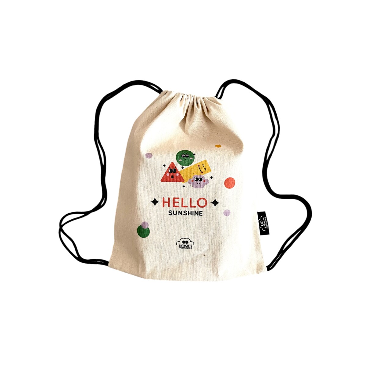 Plecak worek HELLO SUNSHINE z ekologicznej bawełny