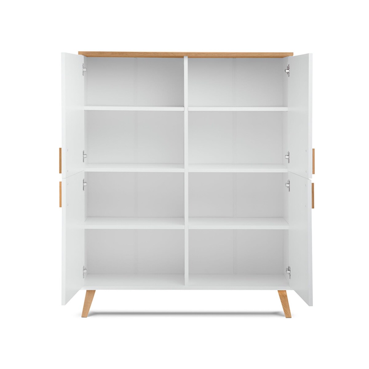 KONSIMO FRISK Biała komoda do salonu w stylu skandynawskim