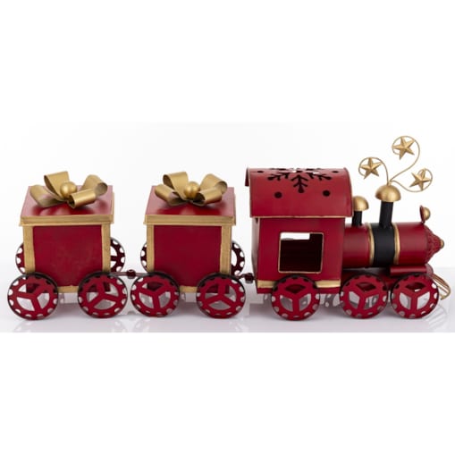 Dekoracja - metalowy pociąg 31x17x76 cm BASEL
