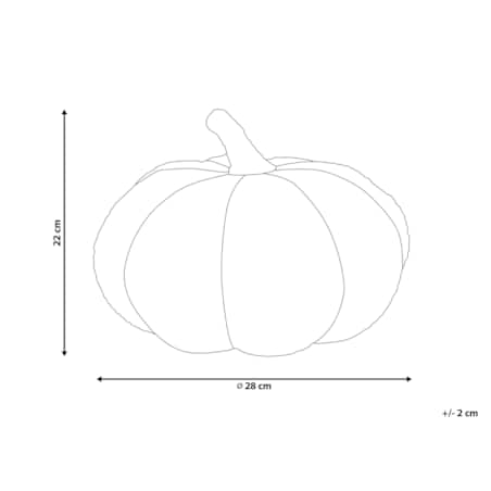 Poduszka dekoracyjna boucle dynia ⌀ 28 cm brązowa MUNCHKIN