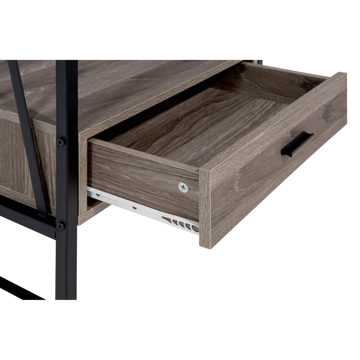 Regał 3 półki brązowoszary KEENE