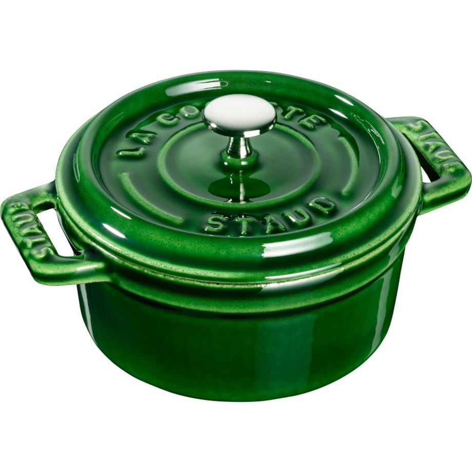 Mini garnek żeliwny okrągły Staub - 250 ml, Zielony