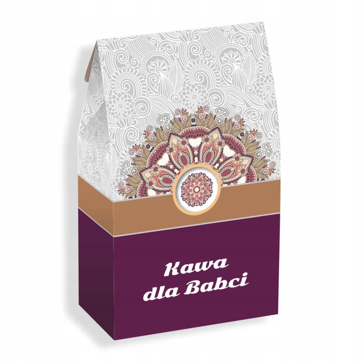 Zestaw 10 różnych kaw smakowych KAWA DLA BABCI - box prezentowy upominkowy z kawami deserowymi premium prezent upominek na Dzień Babci 60 70 80 90 urodziny